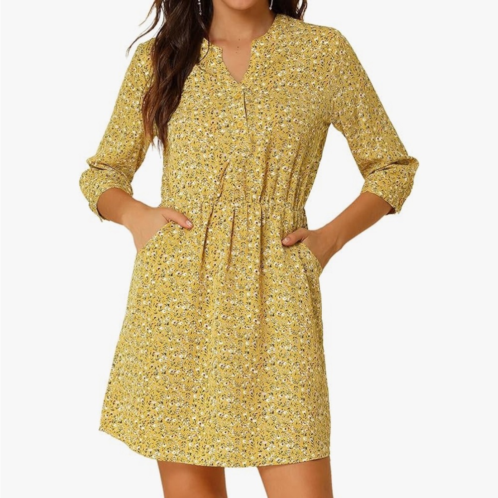 Floral Yellow Dress